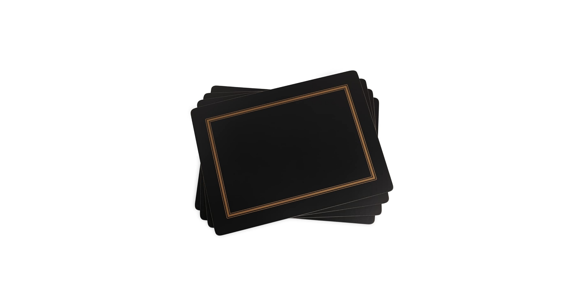 Amazon.com | Pimpernel Classic Black Placemats - Set of 4